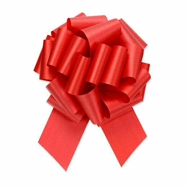 Berwick Offray 4 in. Pull Bow Ribbon - Red 20739